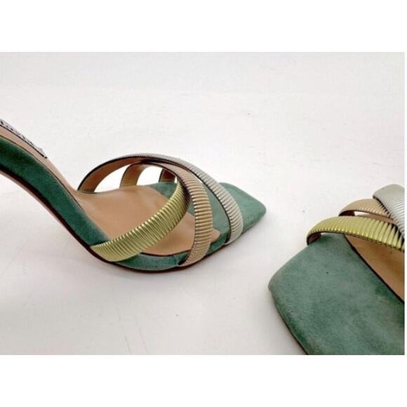 Charles David Women's Blue Electra Sandals Stiletto Suede Heels Size 8.5M - Picture 11 of 16